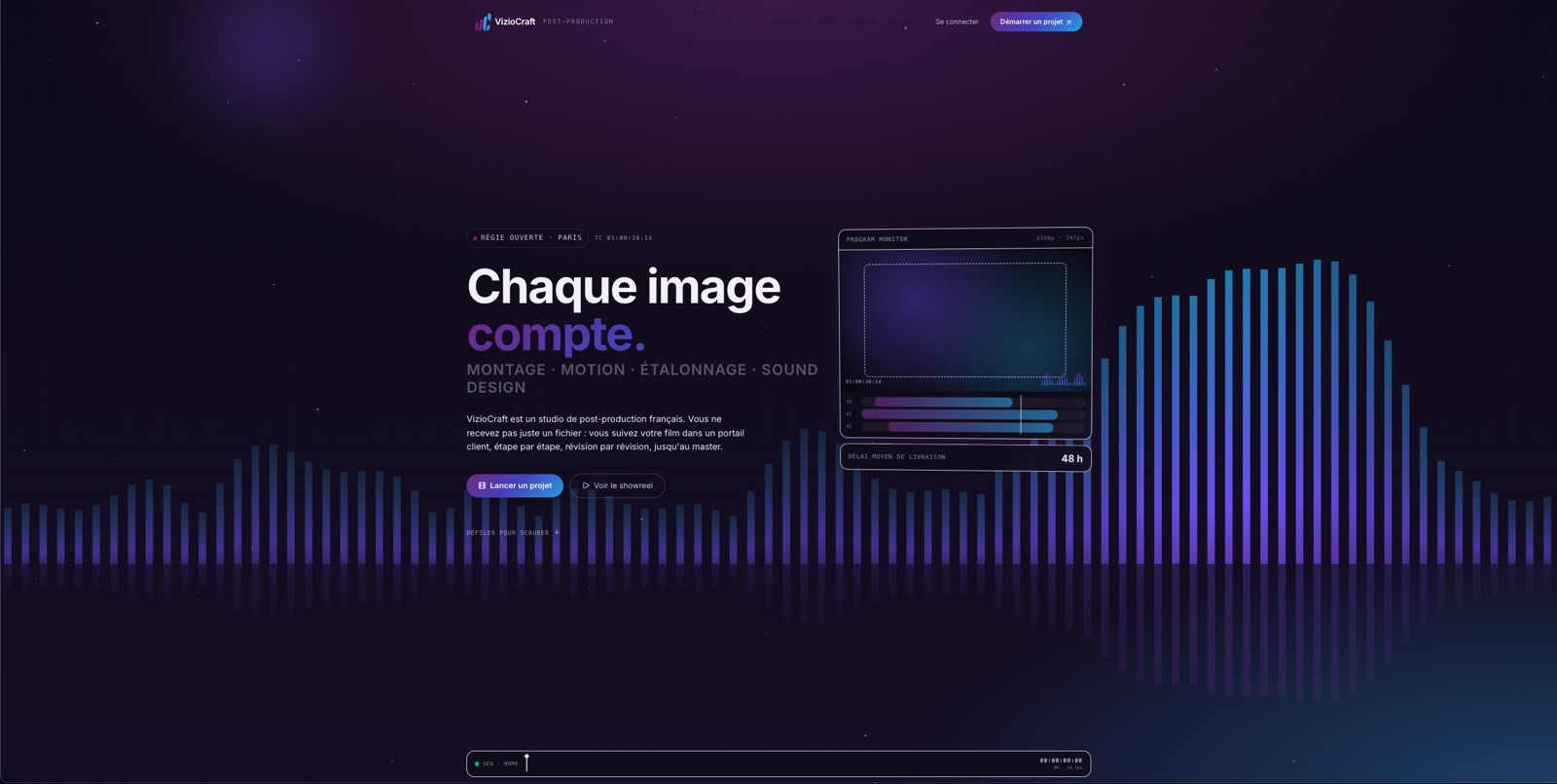Aperçu du projet Plateforme CRM audiovisuelle